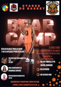 affiche stage basket été 2026